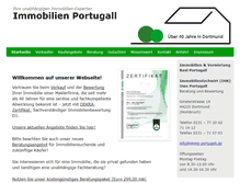 Tablet Screenshot of immo-portugall.de
